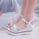 New Fish Mouth buckle White Ladies Sandals image