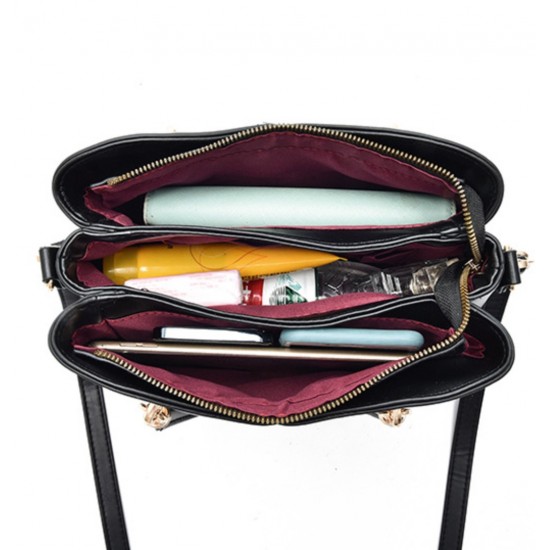 Pure Leather Women Exclusive Design Handbag-White image