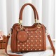 Pure Leather Women Stereotypes Handbag-Brown image