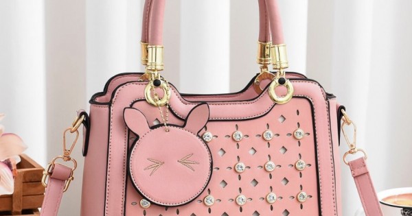 Pink color bag online