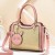 Pure Leather Women Fashionable Shuolderbag-Pink