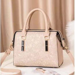 Latest Style Pure Leather Women Shuolderbag-Cream