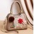 New Fashion Flower Large Capacity Messenger Bags Handbags-Cream