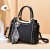 New Fashion Soft Leather Messenger Bags Handbags-Black
