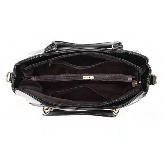 Trending Style Leather Shoulder Handbag-Pink image