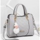 Trending Style Leather Shoulder Handbag-Cream image