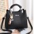 Simple Casual Ladies Shoulder Bags Handbags-Black