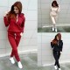 Trending Hoodie Style Sport Wear Two Piece TrackSuit - Red image