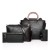 Women Retro Handbags Set - Black