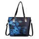 Floral Design 6 Pieces Handbags Set - Black image