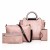 Women Retro Handbags Set - Pink