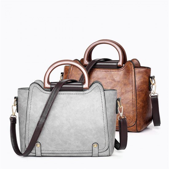 Women Retro Handbags Set - Grey image