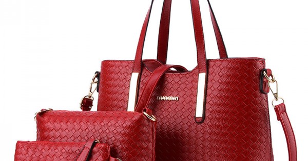 Red best sale ladies handbags