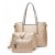 Satchel Designer Ladies Handbags Set - Cream