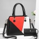 Stitching Design Ladies Handbags Set - Black image