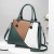 Stitching Design Ladies Handbags Set - Green
