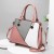 Stitching Design Ladies Handbags Set - Pink
