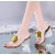 Outerwear High Heel Transparent Sandal-Golden
