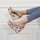New Transparent Summer One-Line High Heeled Sandals-Cream image