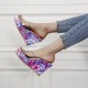 New Transparent Summer One-Line High Heeled Sandals-Purple image