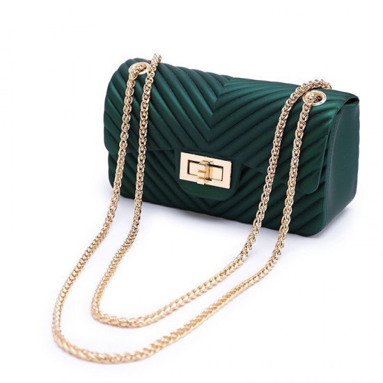 New Matte Word Green Color Shoulder Messenger Bag image