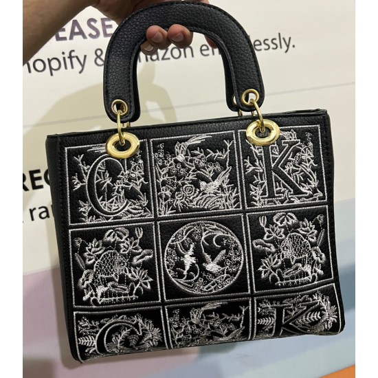 Black Printed Bag image