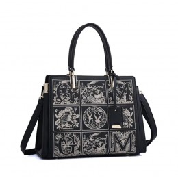 Elegant Embroidered Designer Handbag - Luxury Women's Shoulder Tote Bag