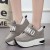 Women Elegant Casual Sport Wedge Shoes - Grey