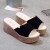 New Korean Thick-soled High-Heeled Sandals - Black