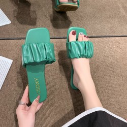 Woman Mule Flip Flop Beach Slippers - Green