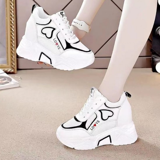 Roman Style Comfortable Thick Sole Mesh Cross Straps Sneakers - Stylish and Supportive Footwear