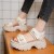 Fashionable Thick Soles Strap Closures Sandals - Off White