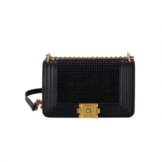 Glamorous Glow Chanel Boy Medium Pearl Bag image