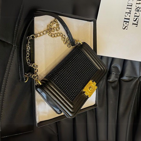 Glamorous Glow Chanel Boy Medium Pearl Bag image