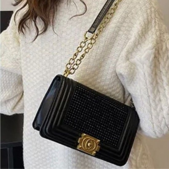 Glamorous Glow Chanel Boy Medium Pearl Bag image