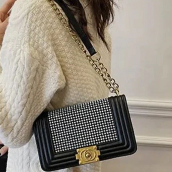 Glamorous Glow Chanel Boy Medium Pearl Bag image