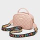 Women's Crossbody Bag With Letter Strap Multi Pockets Purse image