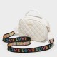 Women's Crossbody Bag With Letter Strap Multi Pockets Purse image