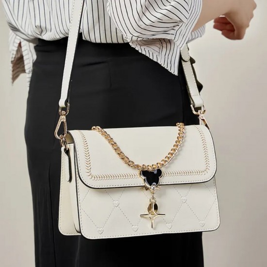 Fashion Mini Crossbody Bag Love Embroidery Shoulder Bag image