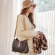 New Large Capacity Shoulder Bag Female Retro Pattern Simplified Crossbody Bag image