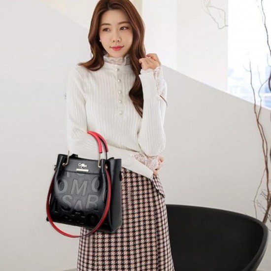 Designer Large Leather Purses Tote Messenger Shoulder Crossbody Handbags image