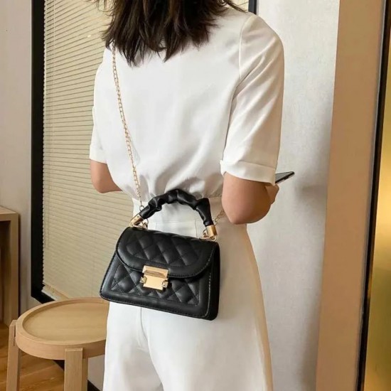 Women's Bag Classic Korean Fashion Hand Bag Small Square Chain Crossbody Bag image