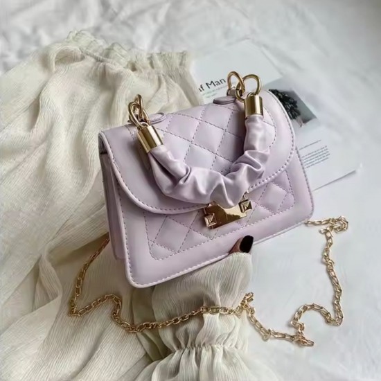 Women's Bag Classic Korean Fashion Hand Bag Small Square Chain Crossbody Bag image