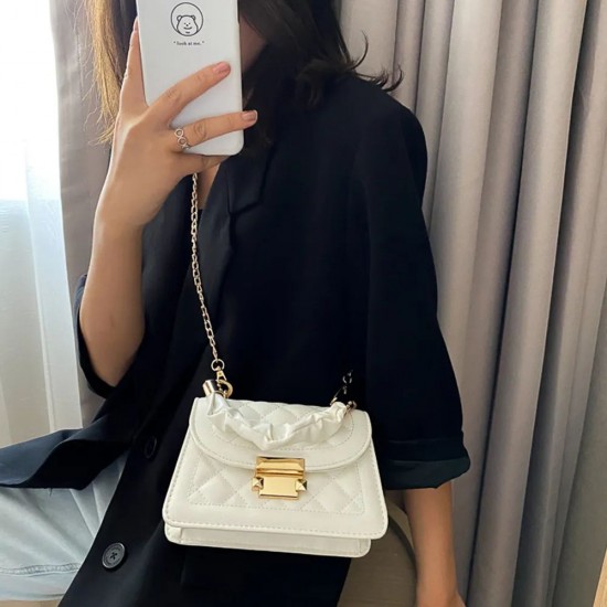 Women's Bag Classic Korean Fashion Hand Bag Small Square Chain Crossbody Bag image