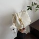 Corner Chain Bucket Crossbody PU Leather Shoulder Bag Handbag image