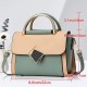 Women's Contrast Crossbody PU Leather Handbag image