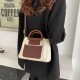 Women's Stylish Shoulder Purse Contrast Handbag Retro Mini Crossbody Bag image