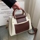 Women's Stylish Shoulder Purse Contrast Handbag Retro Mini Crossbody Bag image
