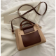 Women's Stylish Shoulder Purse Contrast Handbag Retro Mini Crossbody Bag image