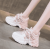 Chunky Platform Sneakers for Women – White & Pink Casual Shoes